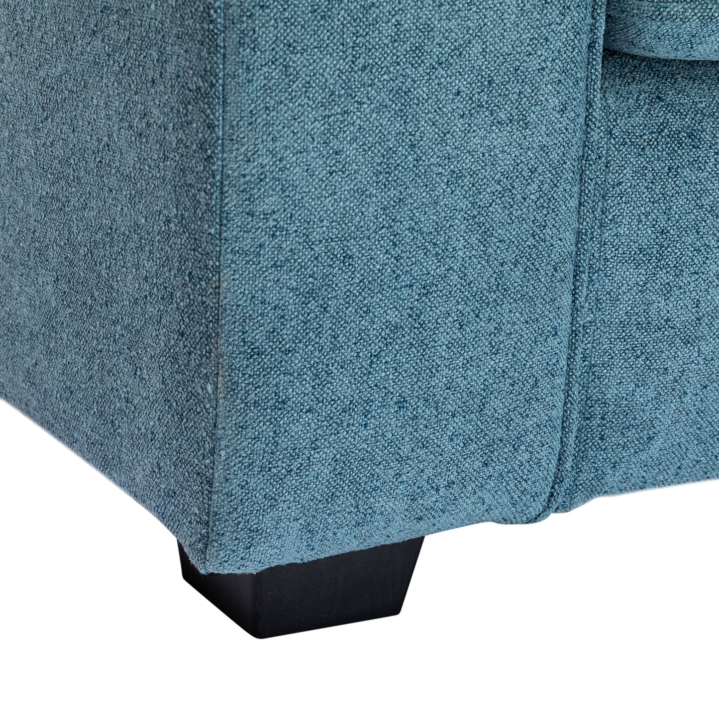 Blue Modern 2-Seater Sofa – Solid Wood & MDF Frame, Plush Comfort, Space-Saving Design